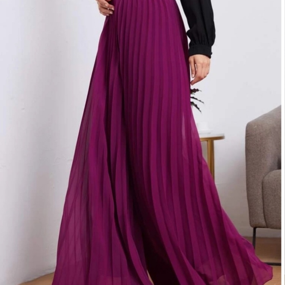 Shein Purple Pleated Pants